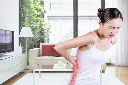 职业女性职业腰痛腰酸设计图片