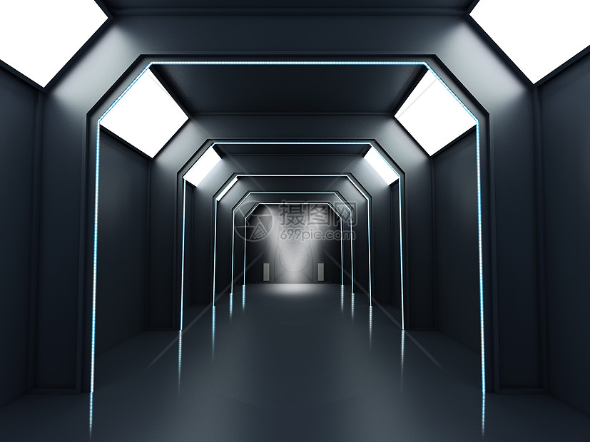 科技通道背景