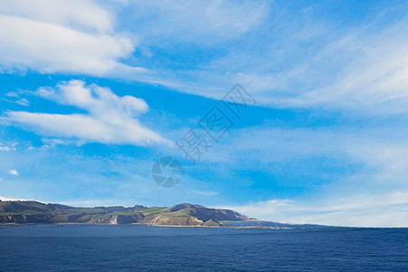 复古风海边风景背景图片