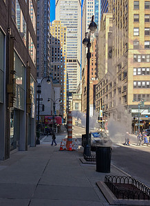 美国纽约冬天的街景图片