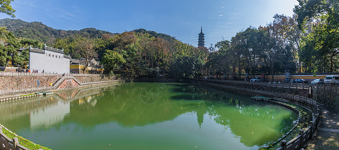 宁波天童寺建筑老寺庙高清图片