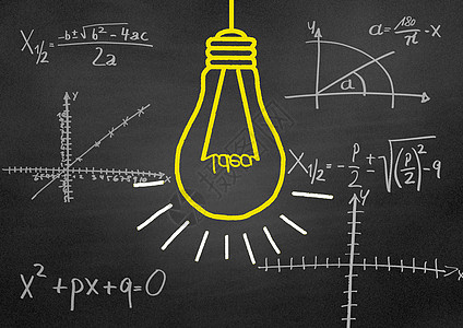 文化教育数学公式思考高清图片