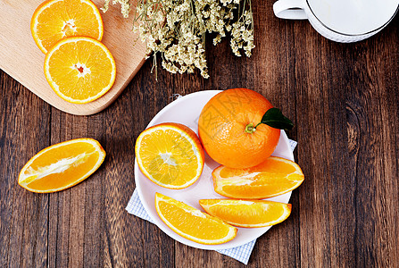 水果美图橙子背景