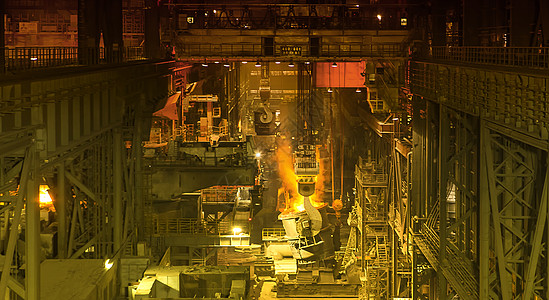 科技感机械炼钢厂背景