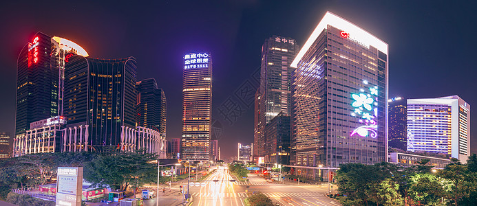 汉庭酒店城市夜景背景