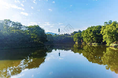 风景  梦幻湖水倒影自然风光背景