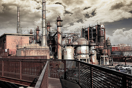 钢铁建筑复古工业高清图片