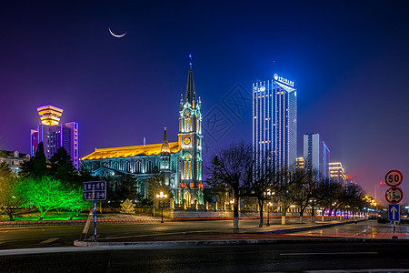 吉林街道夜景图片