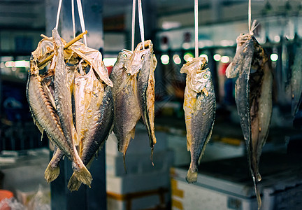 年味儿鱼干食品背景图高清图片