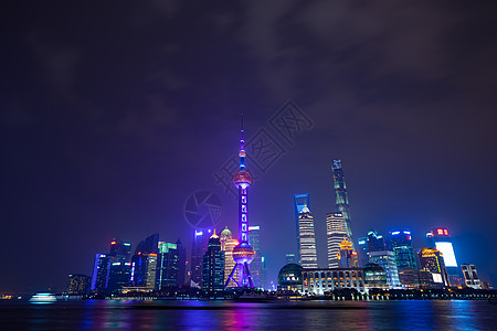 上海外滩夜景背景图片