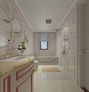 卫生间装修浴室室内效果图背景