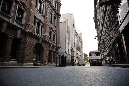 上海特色建筑上海老建筑街景背景