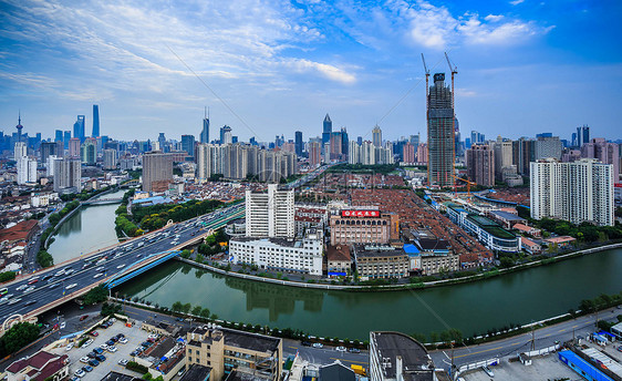 上海浦西苏河湾城市景观图片