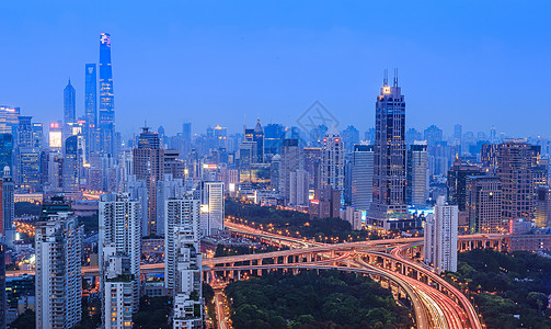 上海城市夜景风光图片