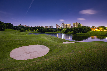 夜色高尔夫球场图片