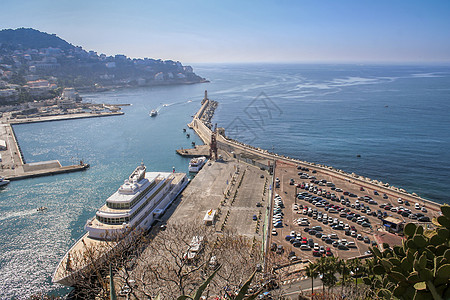 法国海岸法国尼斯风光背景