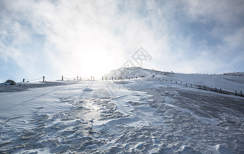 长白山滑雪长白山冰雪季背景