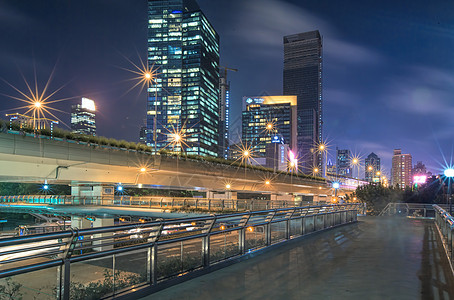 人行通道上海静安区高架天桥背景