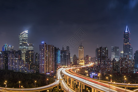 现代城市夜景背景图片