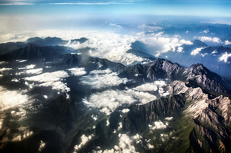 高山流云背景图片