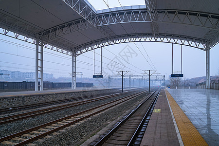 高铁站台背景图片