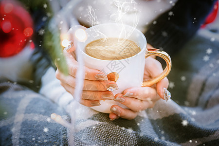 温暖冬季咖啡图片