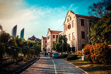 厦大学生宿舍厦门大学校园背景