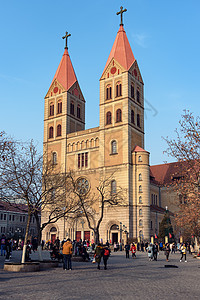 圣弥厄尔教堂欧式教堂建筑背景
