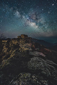 陕西光头山星空圣地背景图片