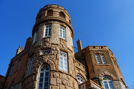 青岛历史青岛八大关欧式建筑背景