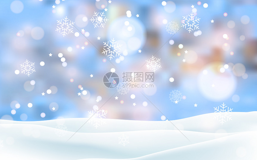 雪花唯美背景图片