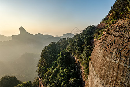 森林度假村丹霞山背景