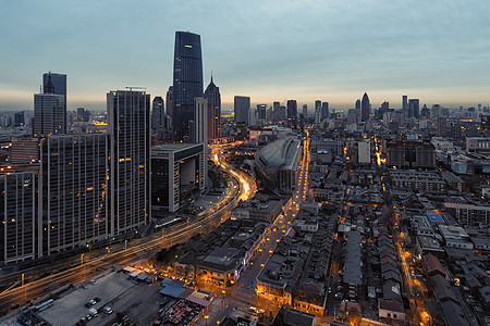 天津城市的黎明图片