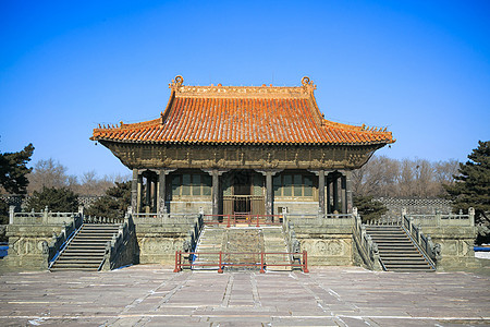 沈阳北陵雪景背景图片