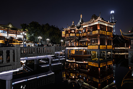 上海城隍庙旅游区夜景图片