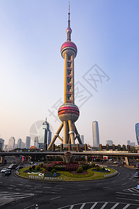 上海东方明珠的日景背景图片