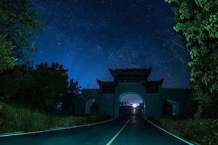 白兆山星空汽车夜空高清图片