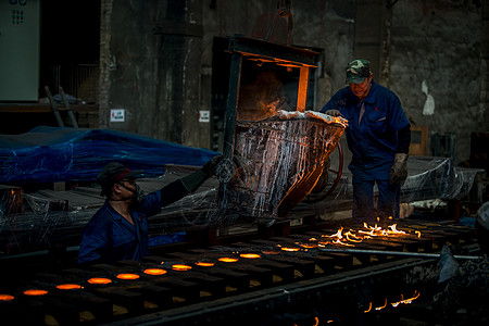 铸造厂铸造车间背景
