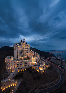 星海跨海大桥建筑风光背景