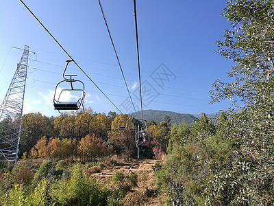 云南苍山索道自然风光背景