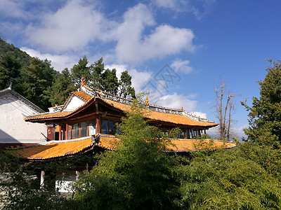 云南苍山索道自然风光背景