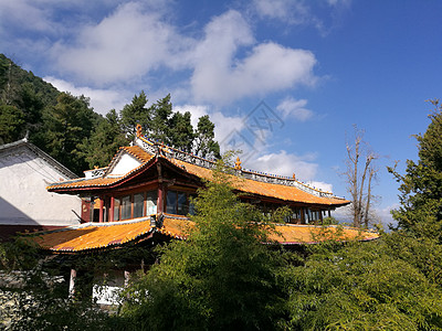 云南苍山索道自然风光背景