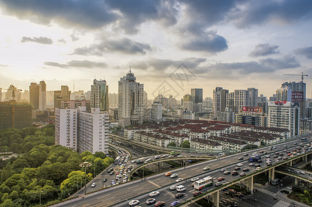 上海风光背景图片