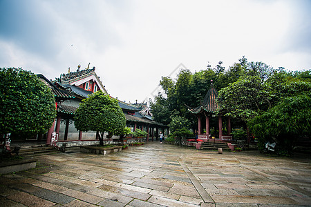 宿舍绿色小台灯佛山黄飞鸿纪念馆背景