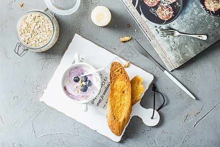 早餐燕麦酸奶香高清图片素材