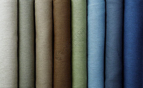纺织品颜色亚麻布料渐变质感静物背景