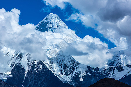 高山白云背景