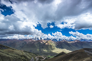 高山白云图片