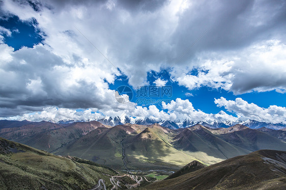 高山白云图片