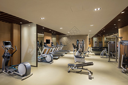 五星级酒店健身房背景图片